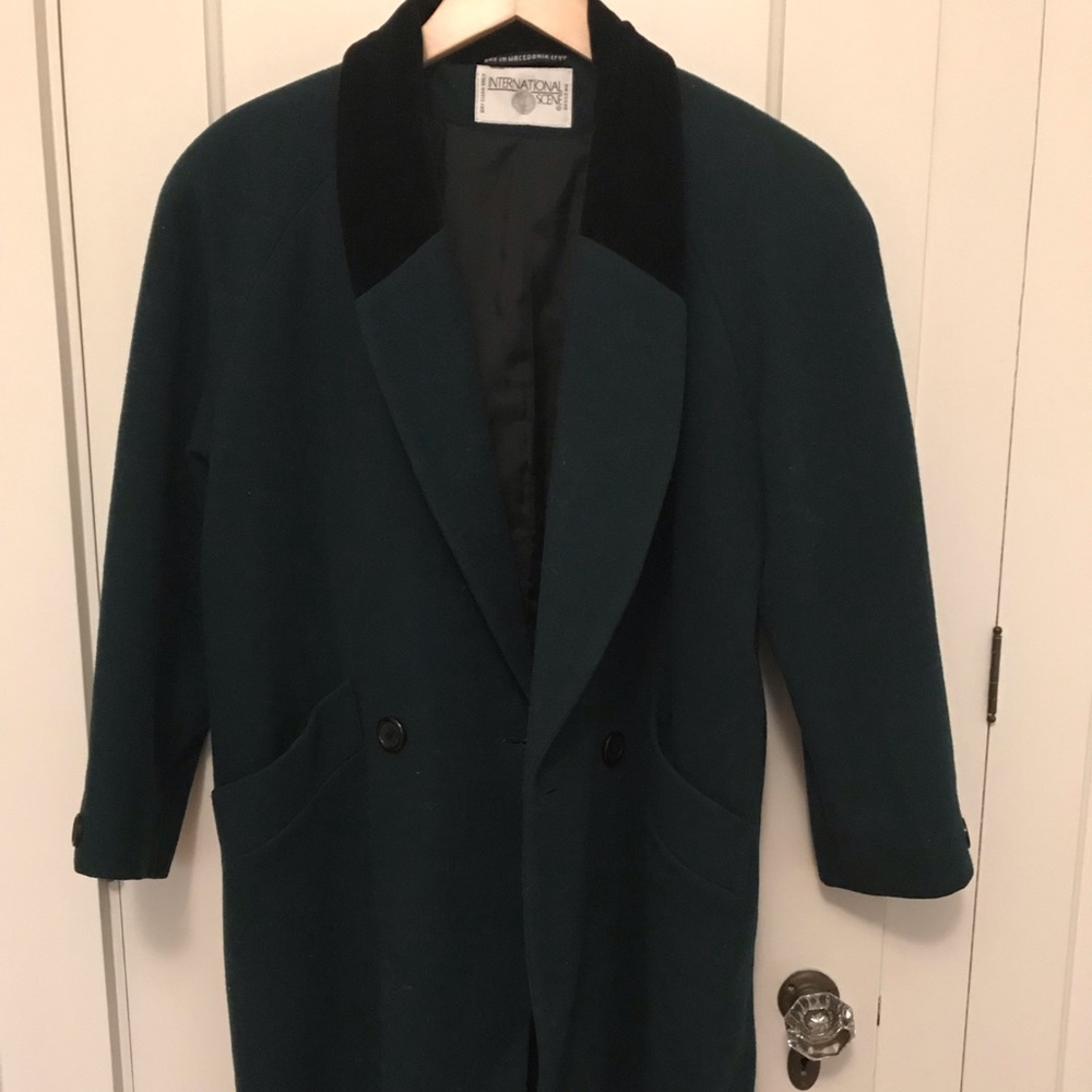 Dark green wool coat